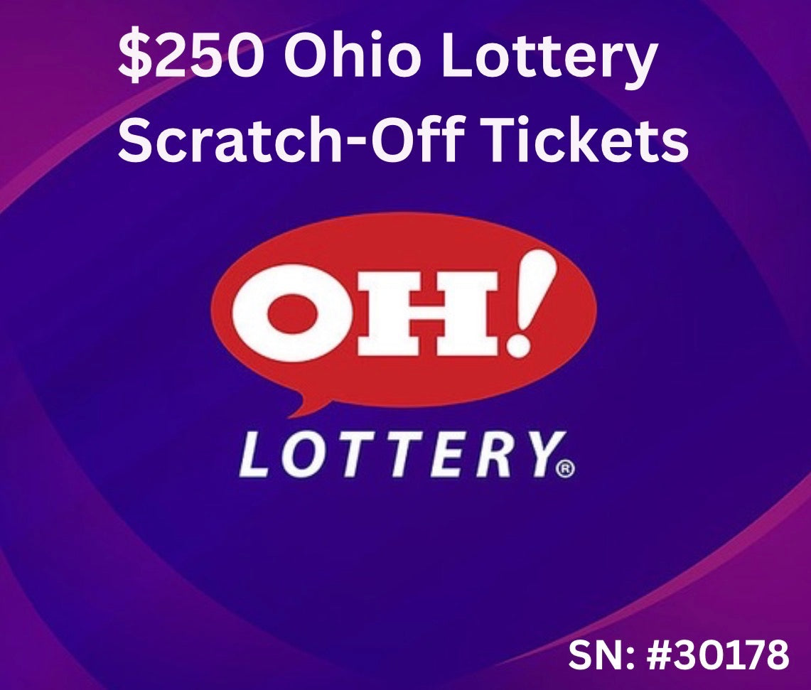 $250 OH Lottery Scratch off #30178