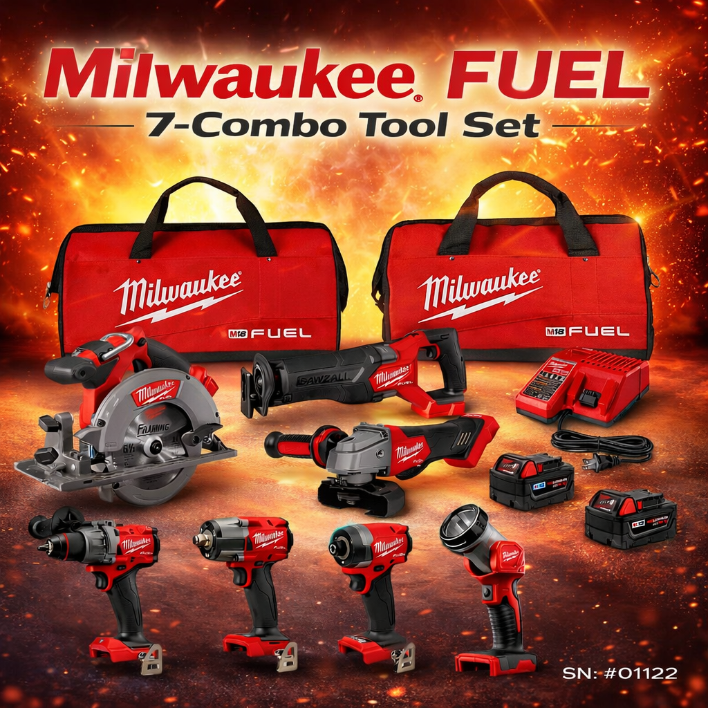 M18 FUEL 18V Lithium-Ion Brushless Cordless Combo Kit #01122